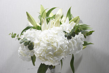 White Lily & Hydrangea Bouquet